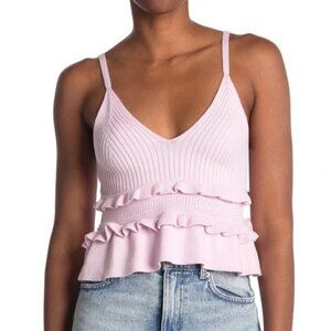 BCBG Cropped Sweater Tank Top
